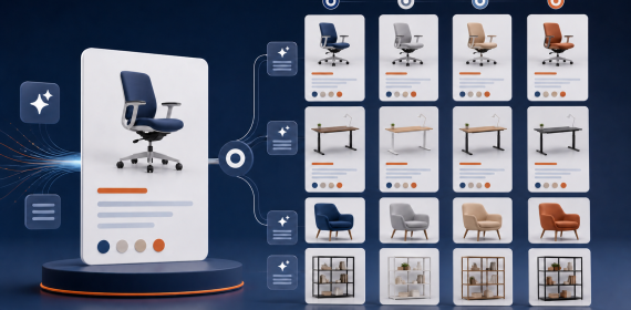 AI-assisted product descriptions and multilingual furniture catalogue content