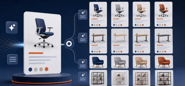 AI-assisted product descriptions and multilingual furniture catalogue content