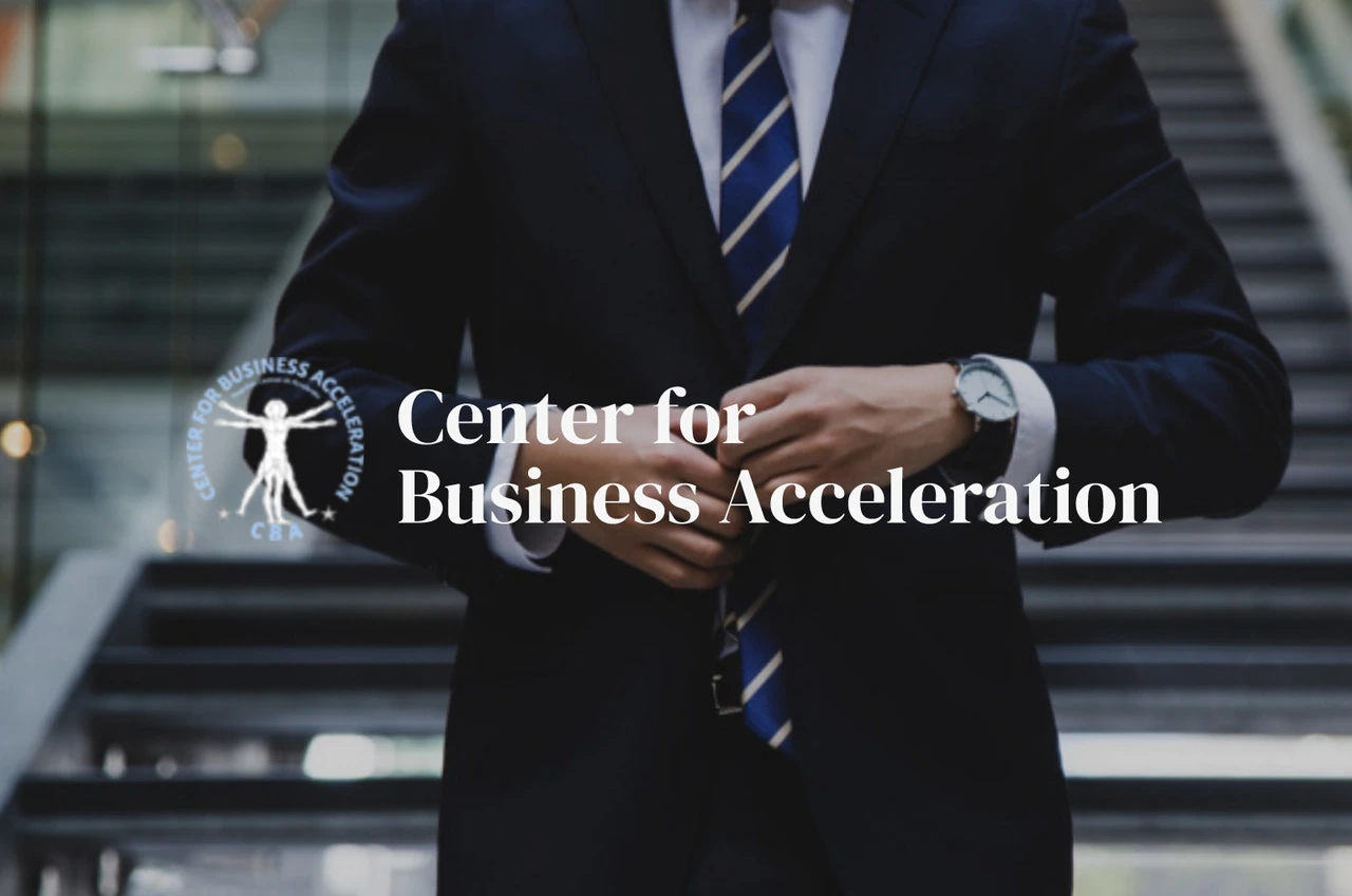 Center for Business Acceleration project cover and logo